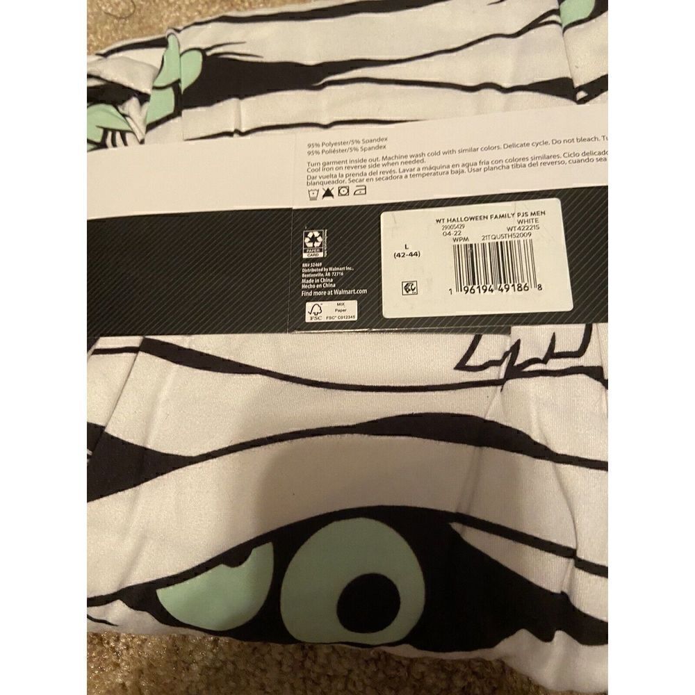 ‎New Mens Halloween Mummy pajama Set Size Large - Picture 6 of 6